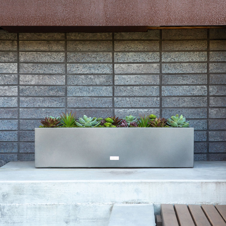 Metallic Series Handmade Metal Planter Box & Reviews | Joss